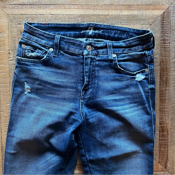 7 for all man kind straight leg a pocket jeans - Picture 3 of 6